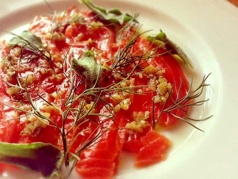 家フレンチ オードブルにサーモンのマリネ レシピ 作り方 By Tokeiya Japan 楽天レシピ